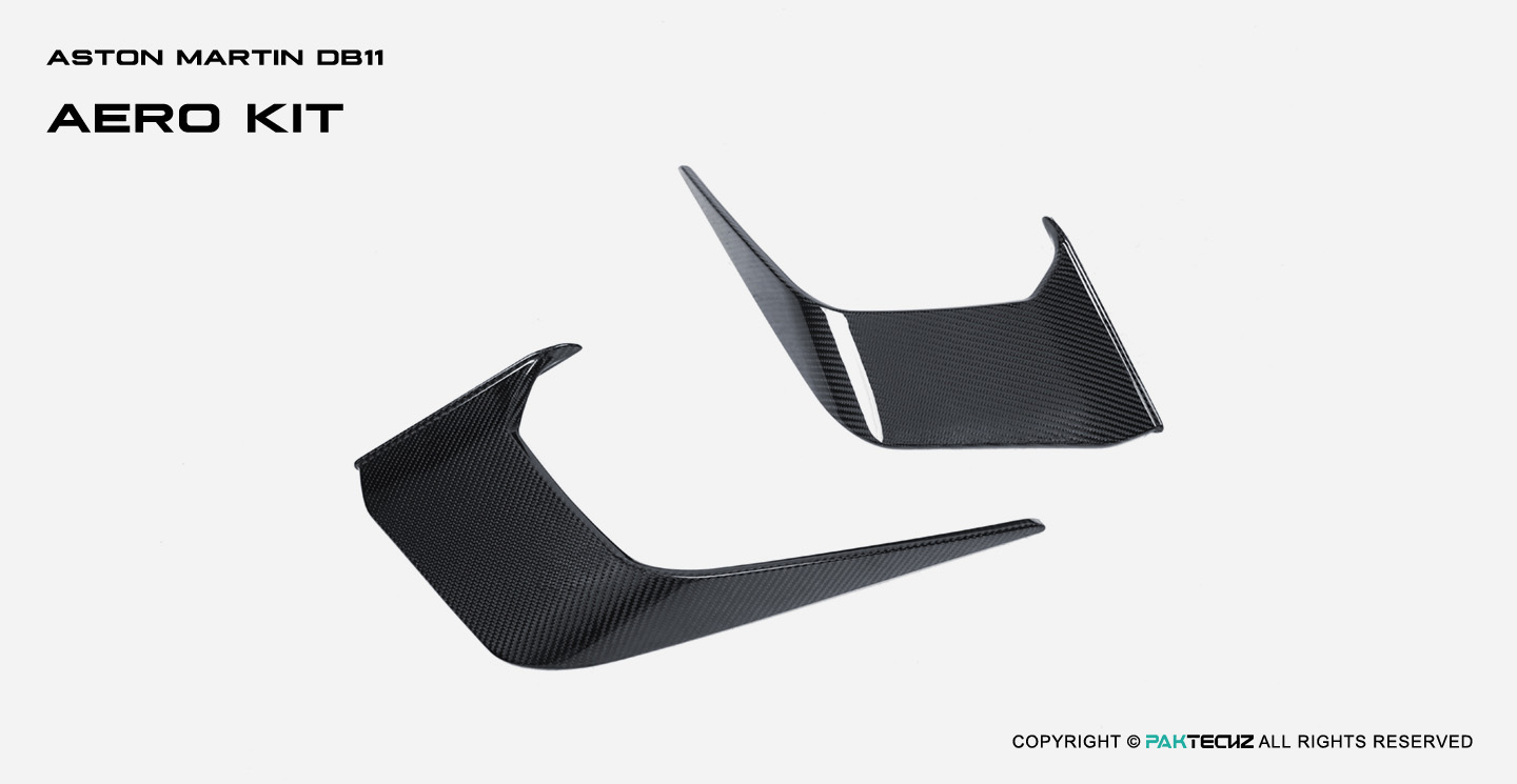 Aston Martin DB11 Paktechz Design Carbon Fiber Front Canards