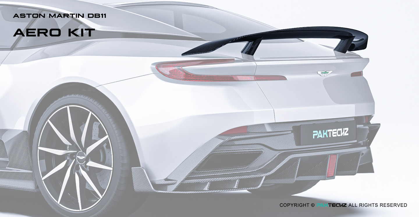 Aston Martin DB11 Paktechz Design Carbon Fiber Rear Spoiler