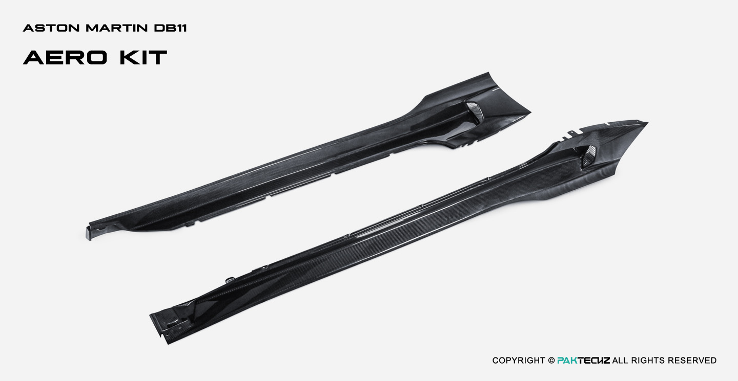 Aston Martin DB11 Paktechz Carbon Fiber Side Skirts