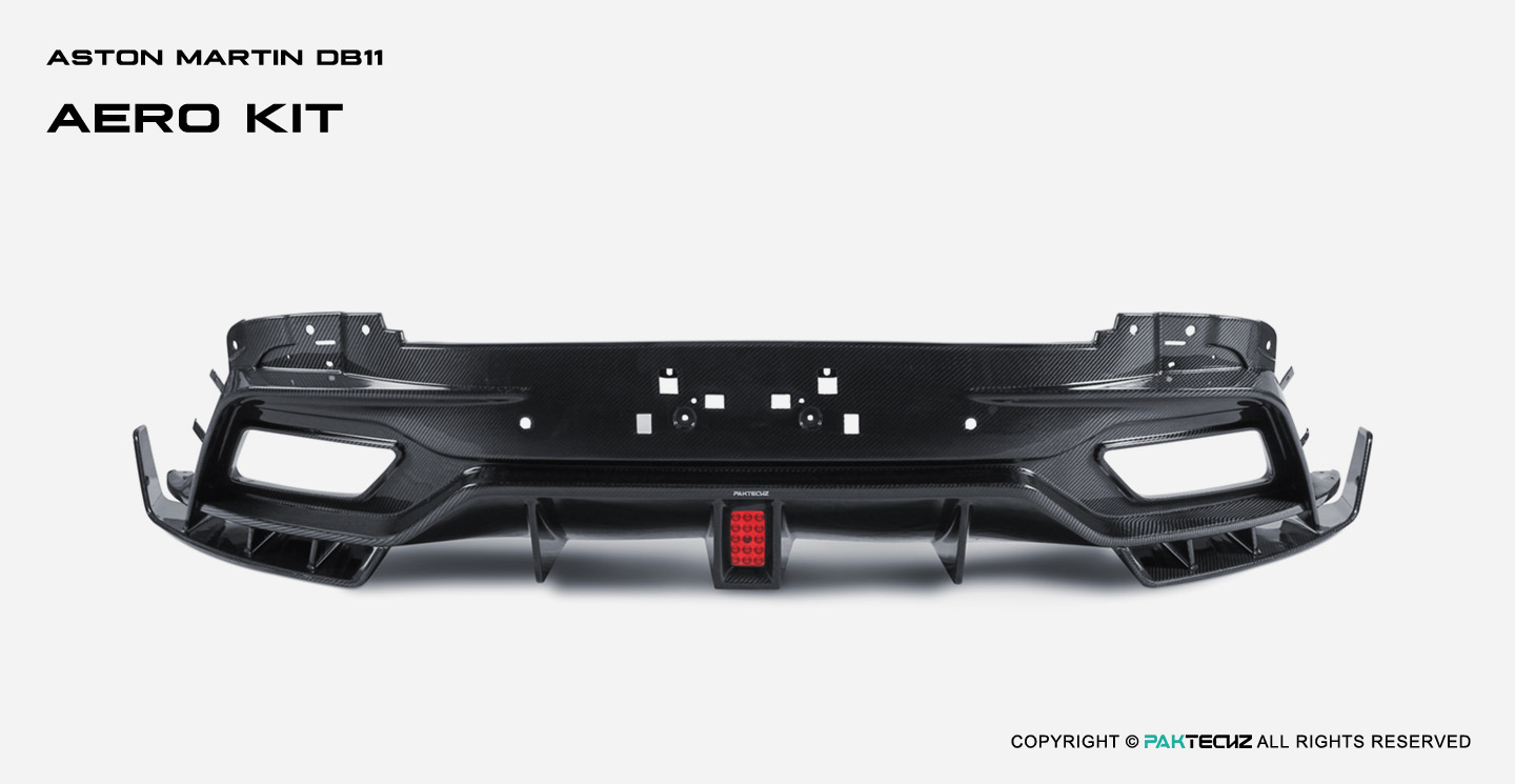 Aston Martin DB11 Paktechz Design Carbon Fiber Rear Diffuser