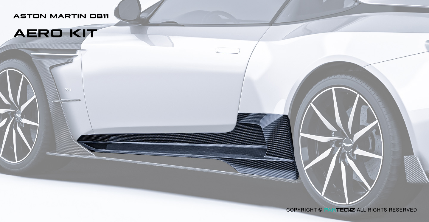 Aston Martin DB11 Paktechz Carbon Fiber Side Skirts