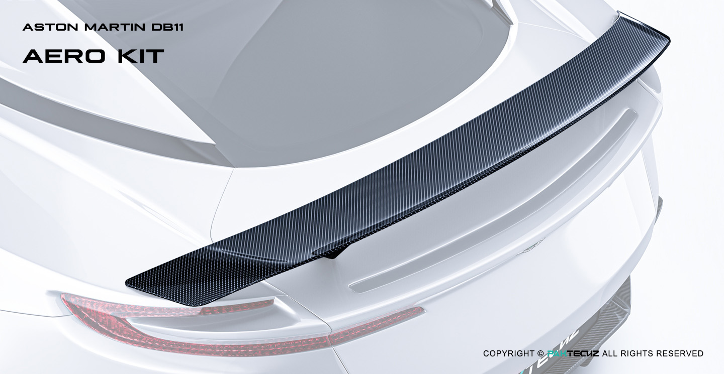 Aston Martin DB11 Paktechz Design Carbon Fiber Rear Spoiler