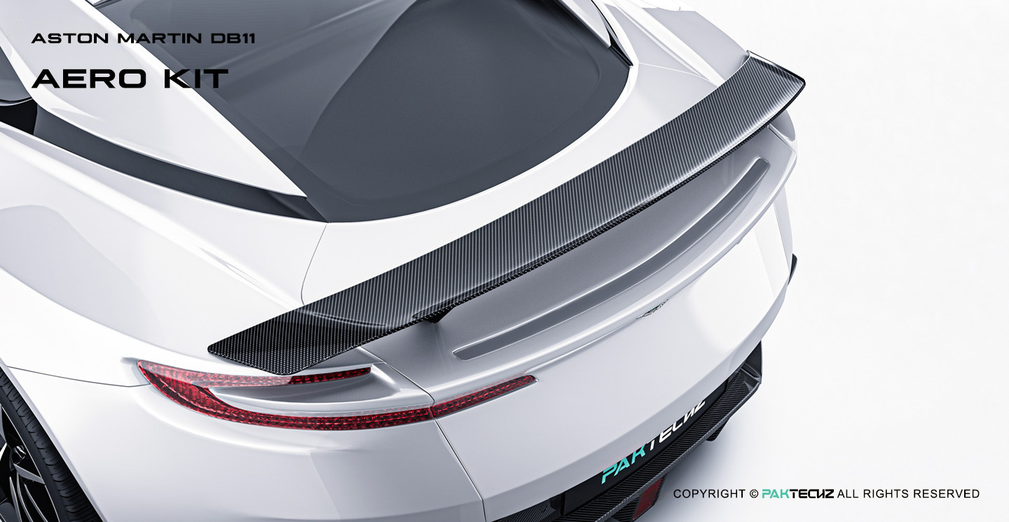 Aston Martin DB11 Paktechz Design Carbon Fiber Rear Spoiler
