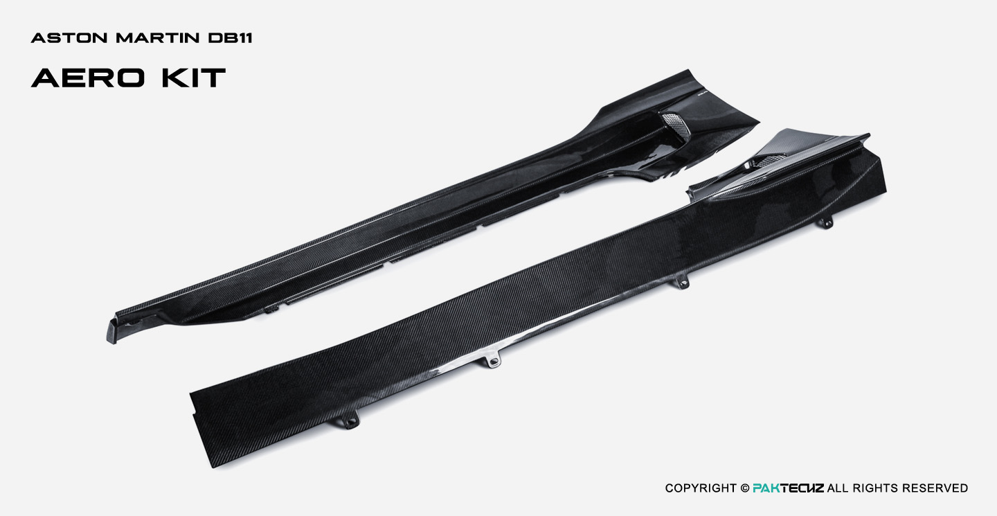 Aston Martin DB11 Paktechz Carbon Fiber Side Skirts