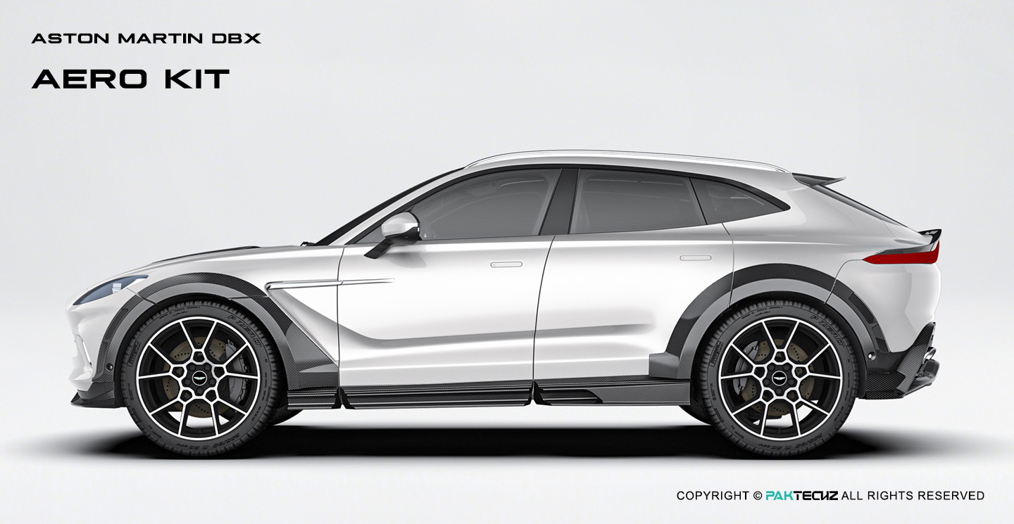 Aston Martin DBX Paktechz Design Carbon Fiber Aerodynamics body kit