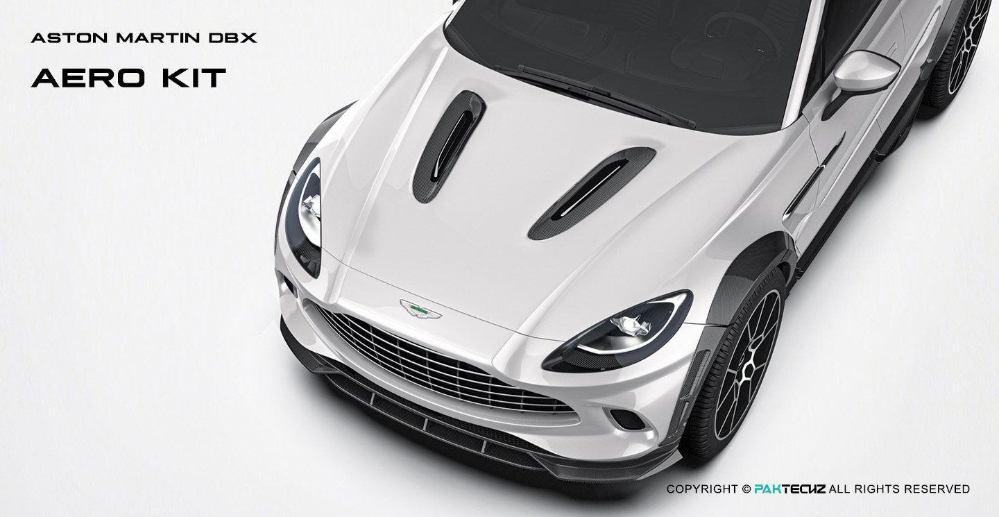 Aston Martin DBX Paktechz Design Carbon Fiber Aerodynamics body kit