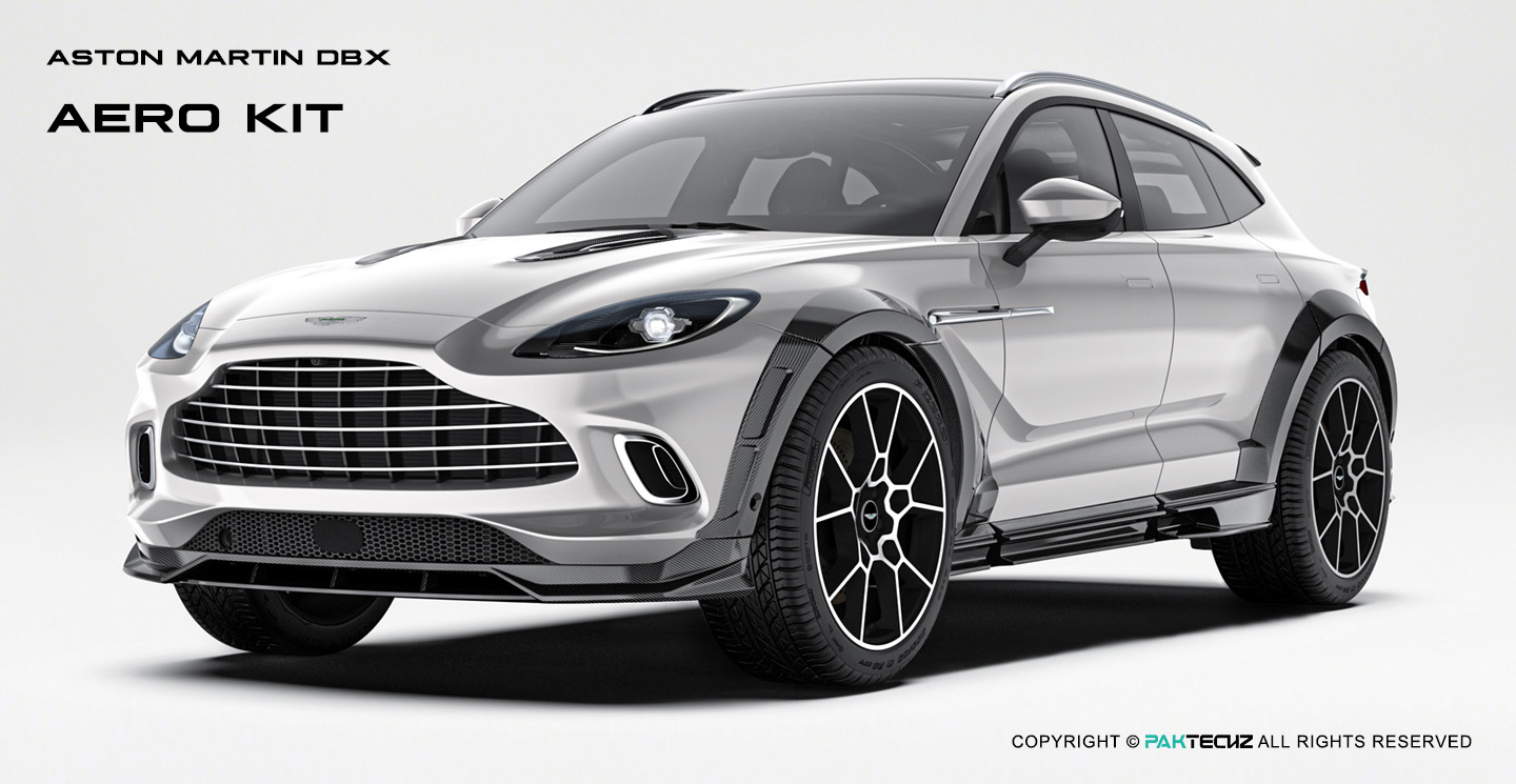 Aston Martin DBX Paktechz Design Carbon Fiber Aerodynamics body kit