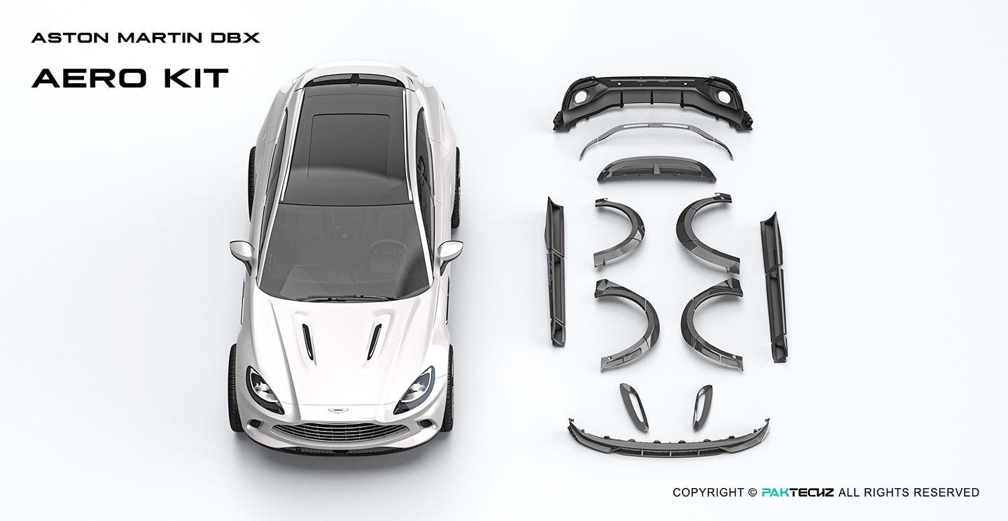 Aston Martin DBX Paktechz Design Carbon Fiber Front Lip