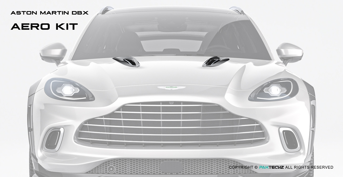 Aston Martin DBX Paktechz Design Carbon Fiber Hood Vents