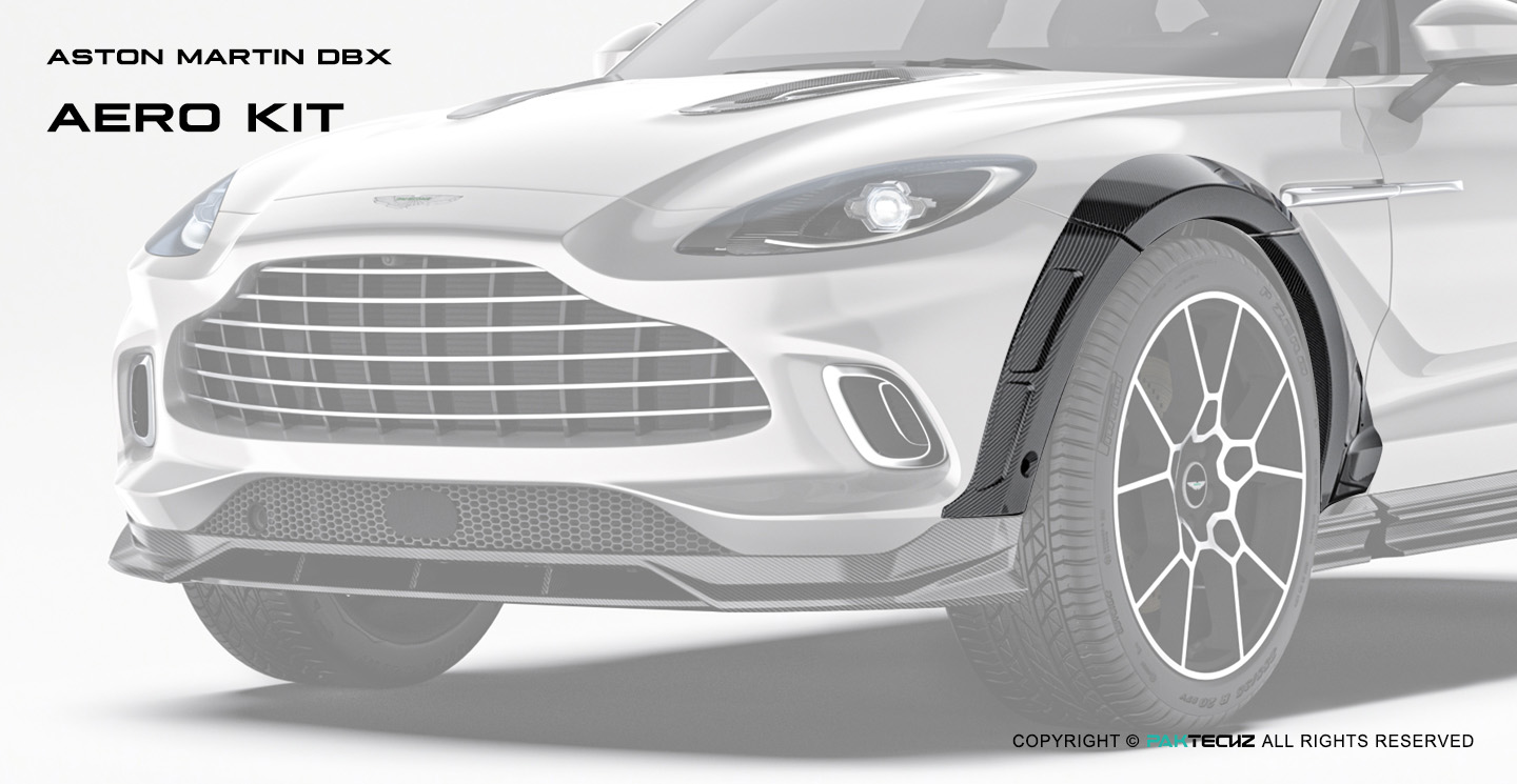 Aston Martin DBX Paktechz Design Carbon Fiber Wheel Arches