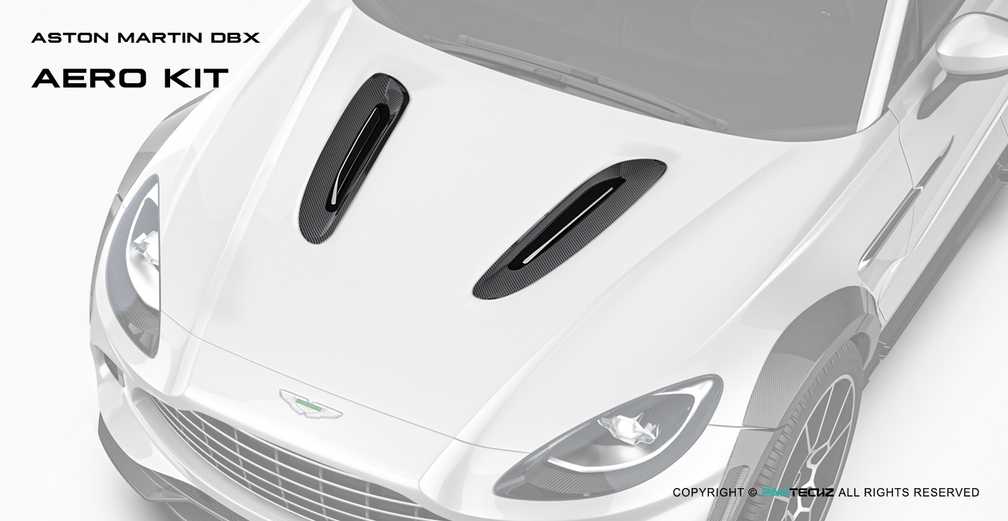 Aston Martin DBX Paktechz Design Carbon Fiber Hood Vents