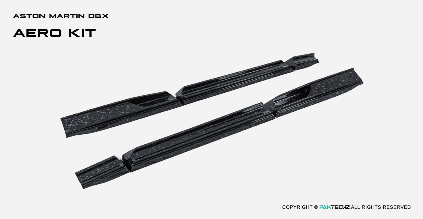 Aston Martin DBX Paktechz Design Carbon Fiber Side Skirts