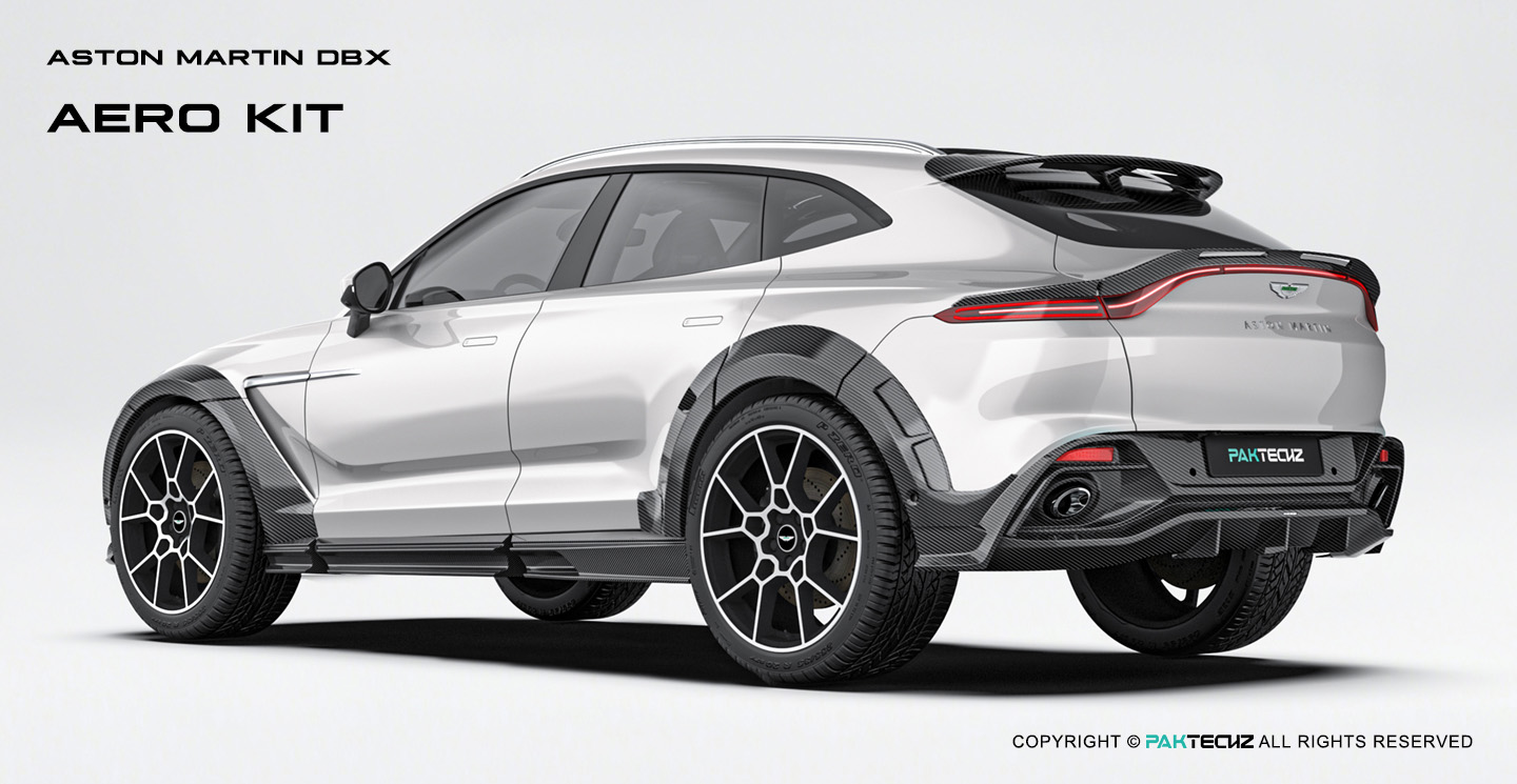 Aston Martin DBX Paktechz Design Carbon Fiber Wheel Arches