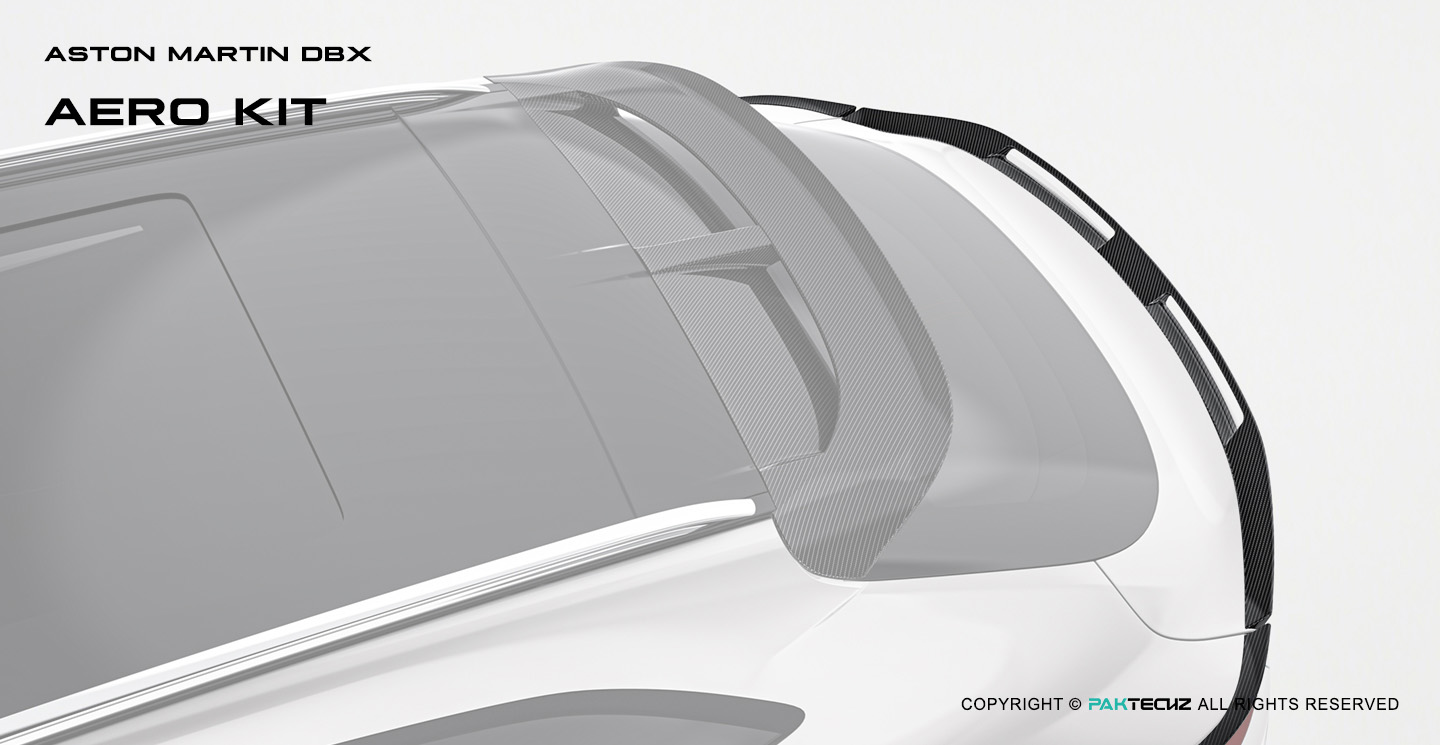 Aston Martin DBX Paktechz Design Carbon Fiber Trunk Spoiler