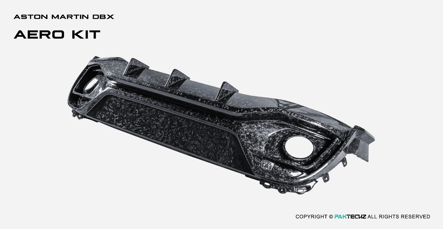Aston Martin DBX Paktechz Design Carbon Fiber Rear Diffuser