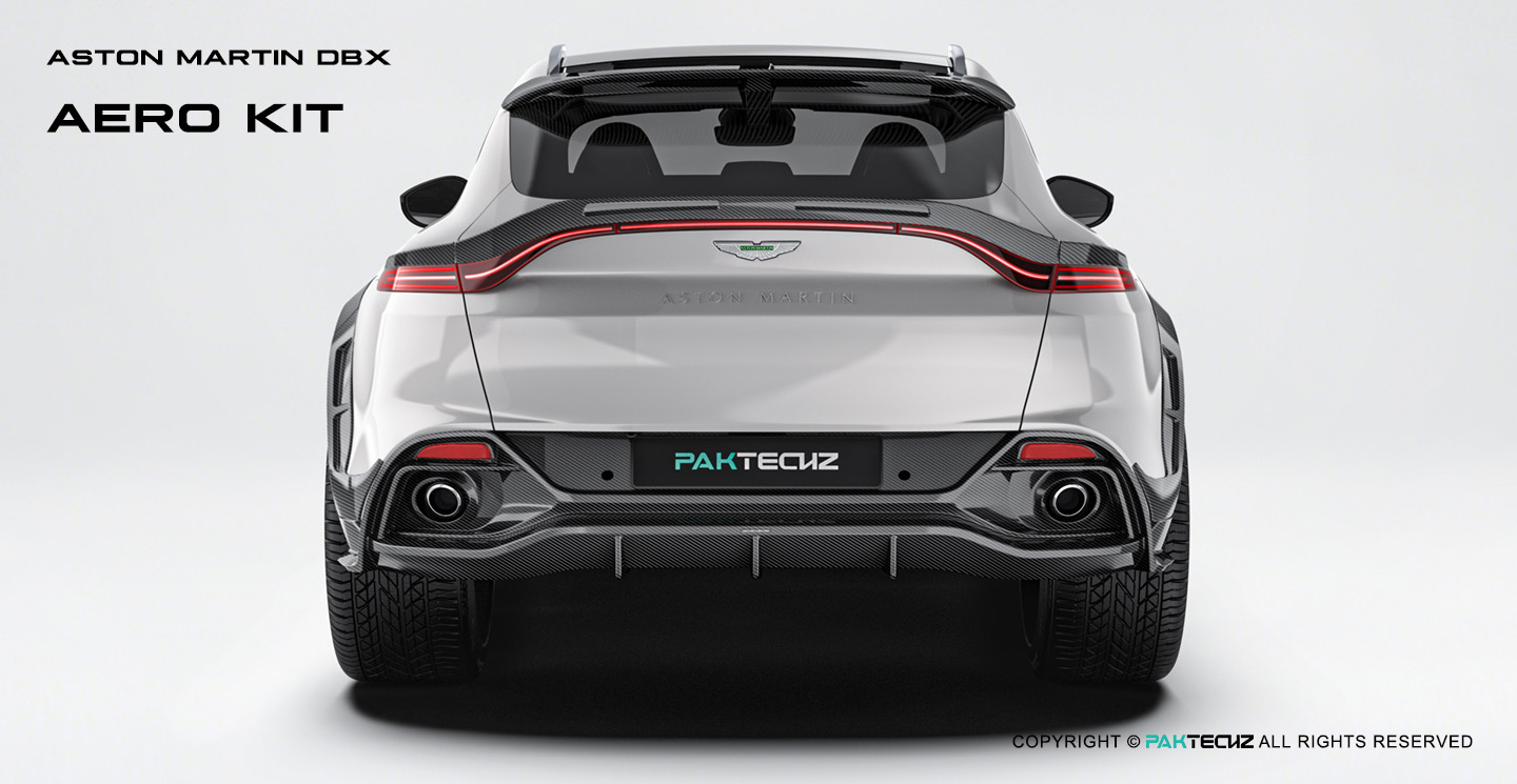 Aston Martin DBX Paktechz Design Carbon Fiber Rear Spoiler