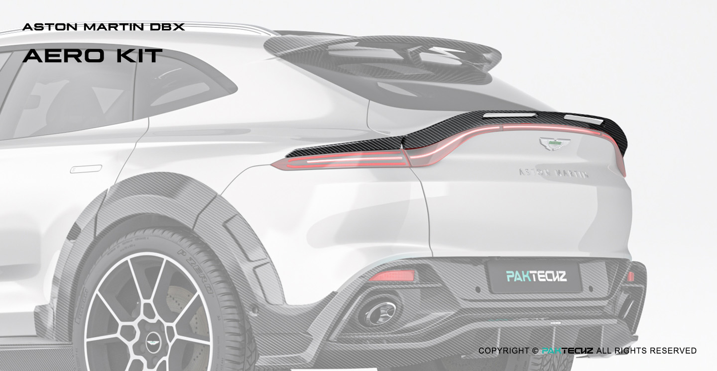 Aston Martin DBX Paktechz Design Carbon Fiber Trunk Spoiler