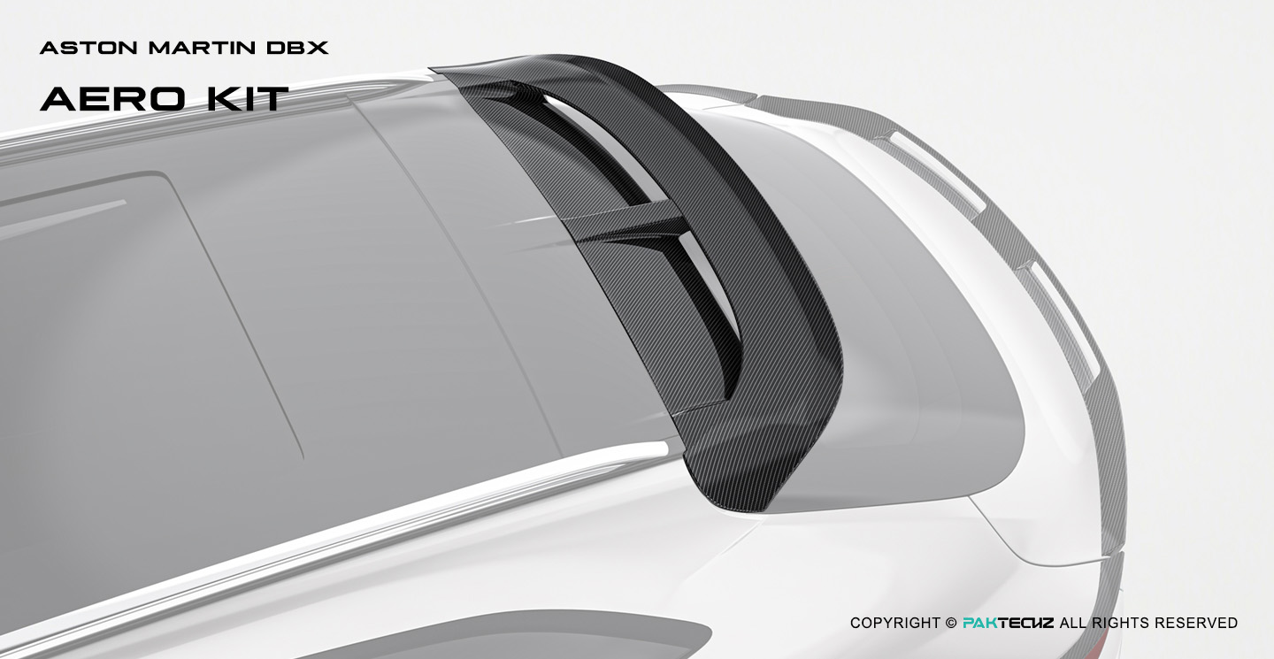 Aston Martin DBX Paktechz Design Carbon Fiber Rear Spoiler