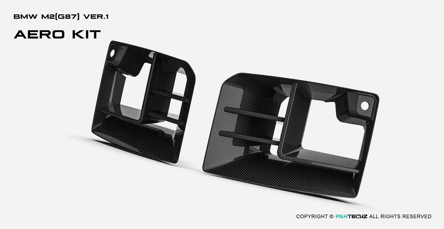 BMW M2 G87 Paktechz Carbon Fiber Front Air Ducts Ver.1