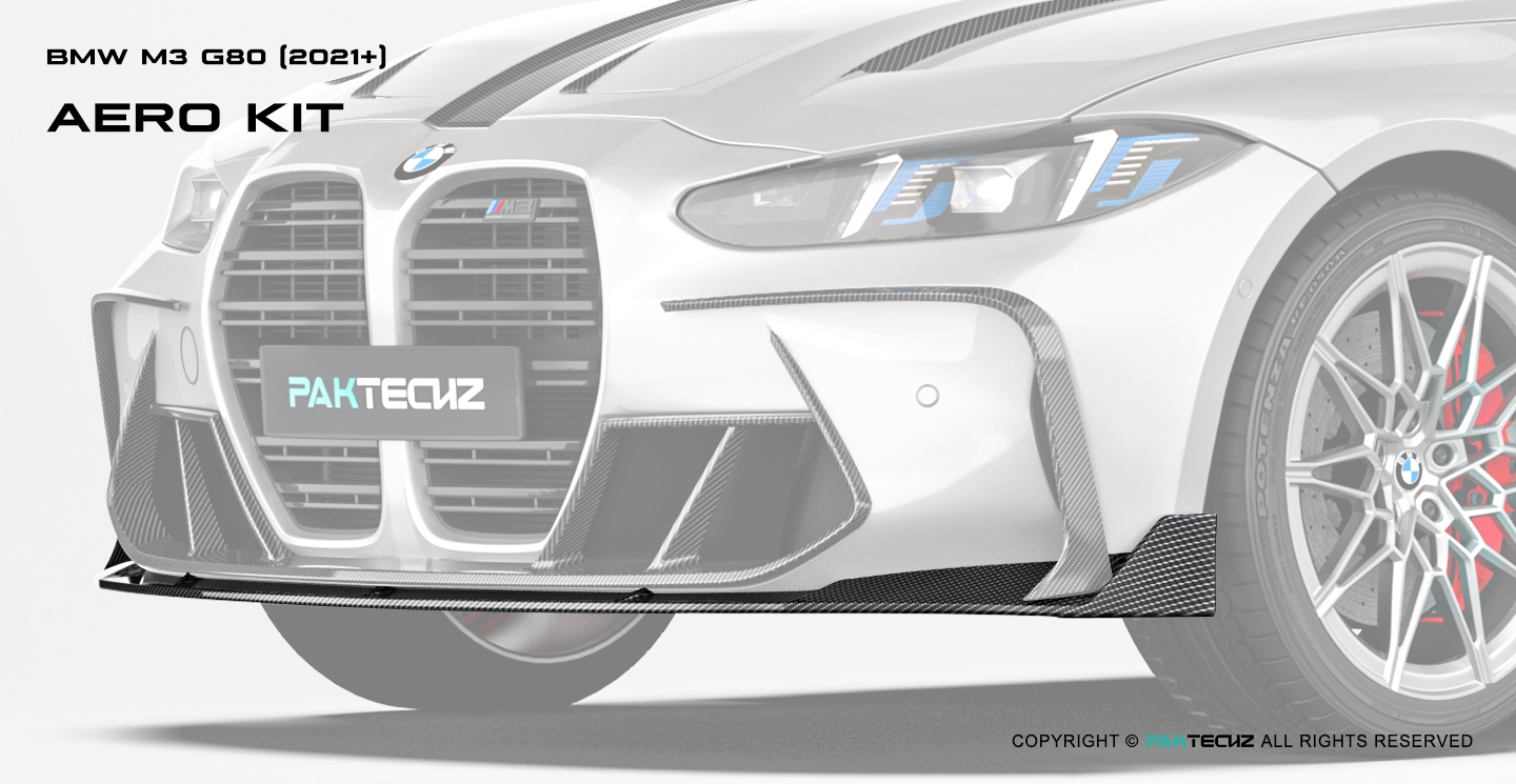 BMW M3 G80 Paktechz Carbon Fiber Front Lip