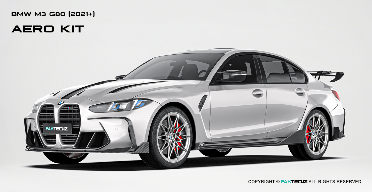 BMW M3 G80 Paktechz Carbon Fiber Aerodynamics kit