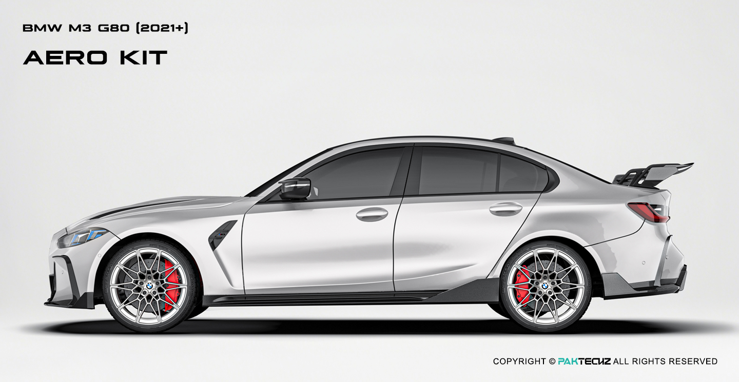 BMW M3 G80 Paktechz Carbon Fiber Aerodynamics kit