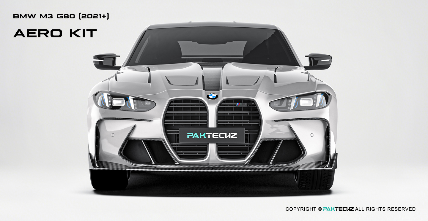 BMW M3 G80 Paktechz Carbon Fiber Aerodynamics kit