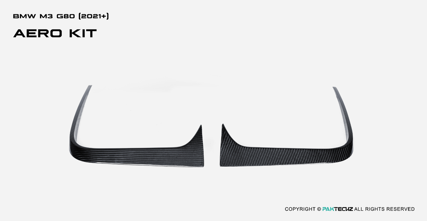 BMW M3 G80 Paktechz Carbon Fiber Front Canards