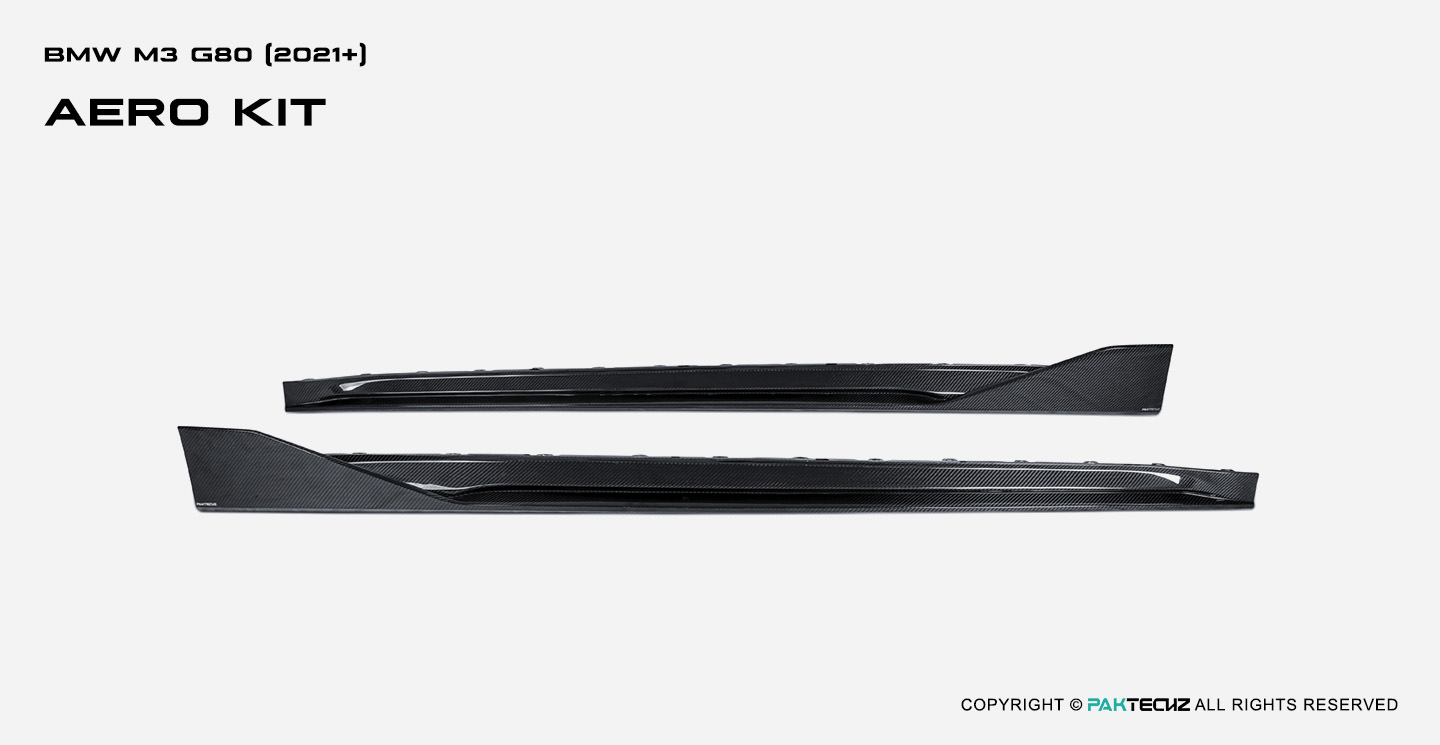 BMW M3 G80 Paktechz Carbon Fiber Side Skirts