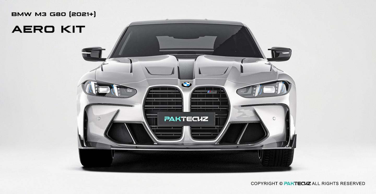 BMW M3 G80 Paktechz Carbon Fiber Front Vent Trim