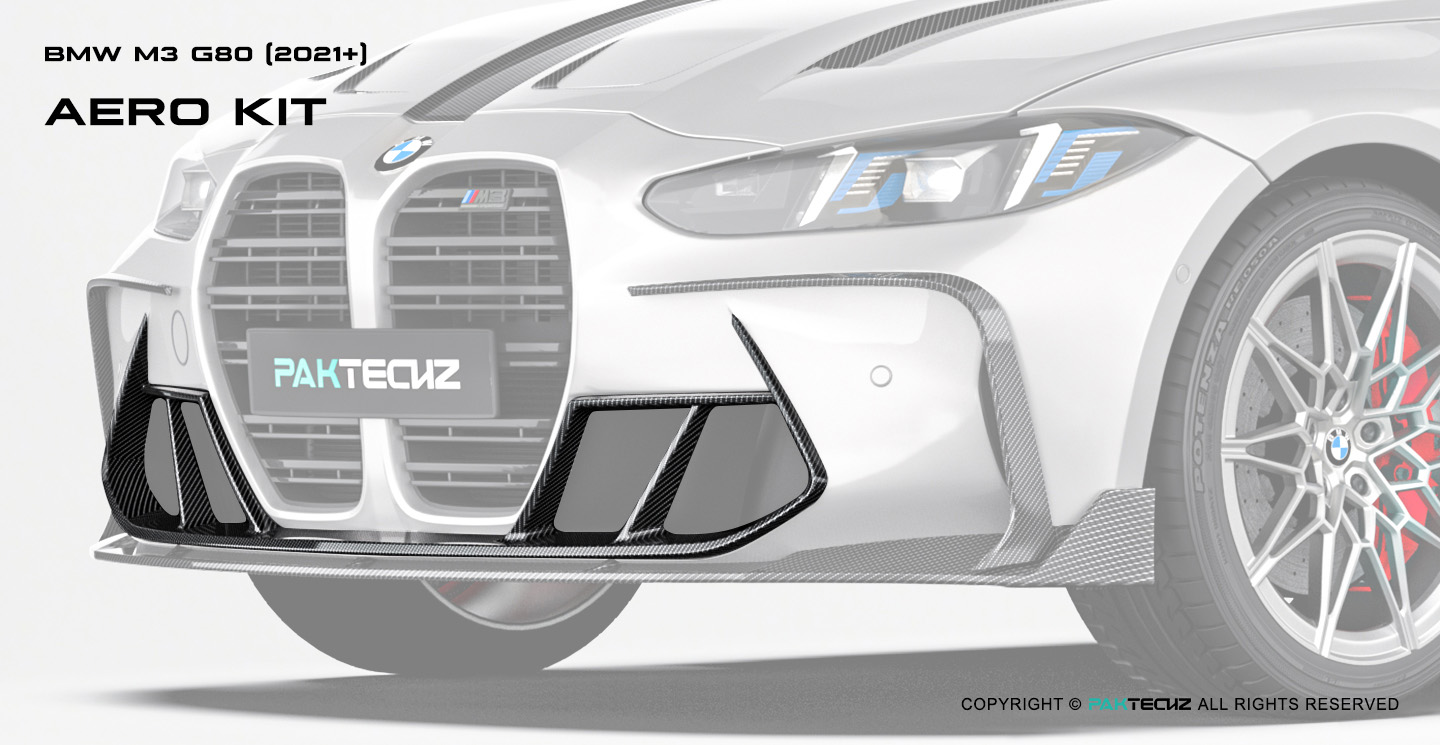 BMW M3 G80 Paktechz Carbon Fiber Front Vent Trim