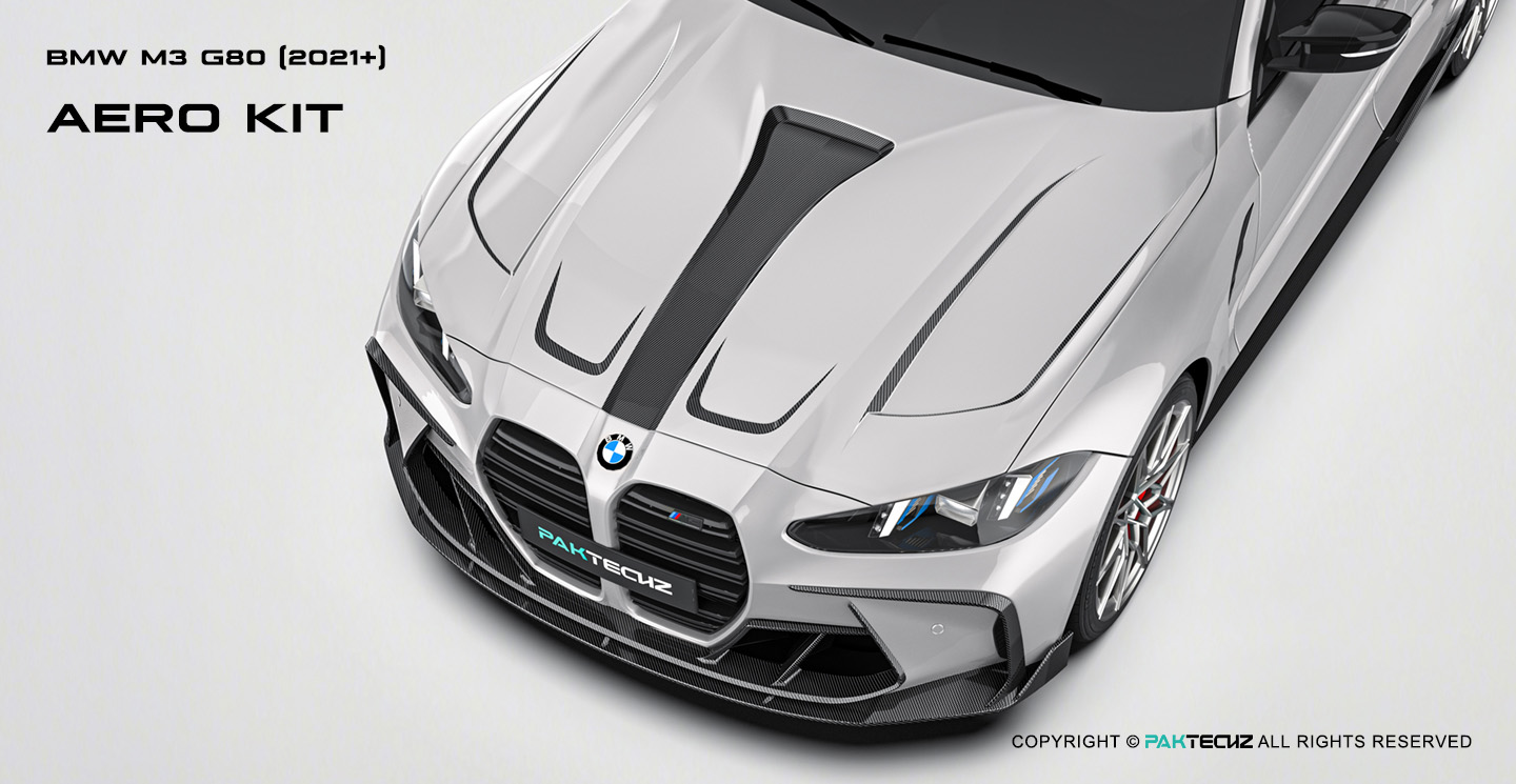 BMW M3 G80 Paktechz Carbon Fiber Hood
