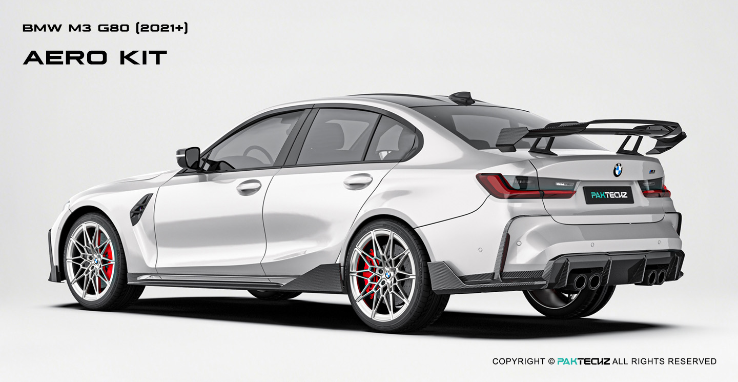 BMW M3 G80 Paktechz Carbon Fiber Side Skirts