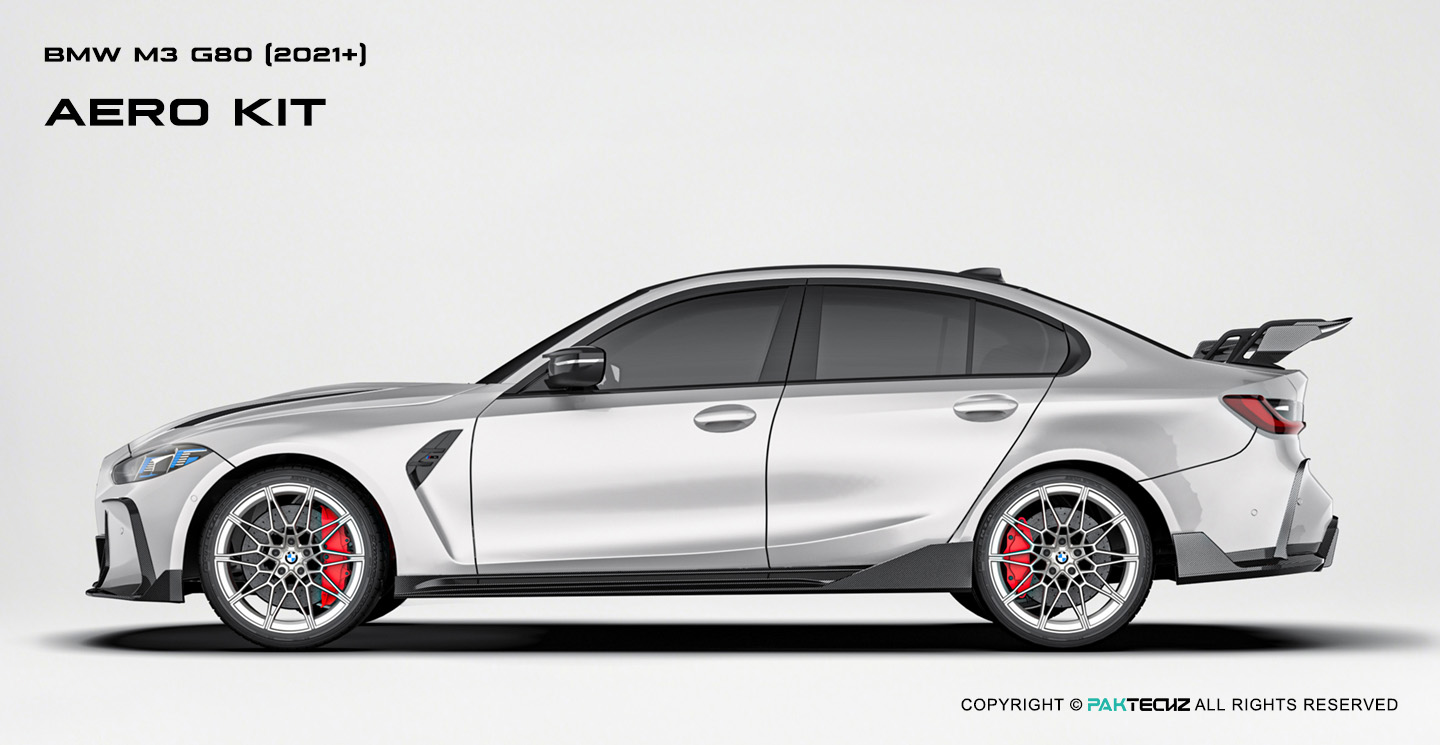 BMW M3 G80 Paktechz Carbon Fiber Side Skirts