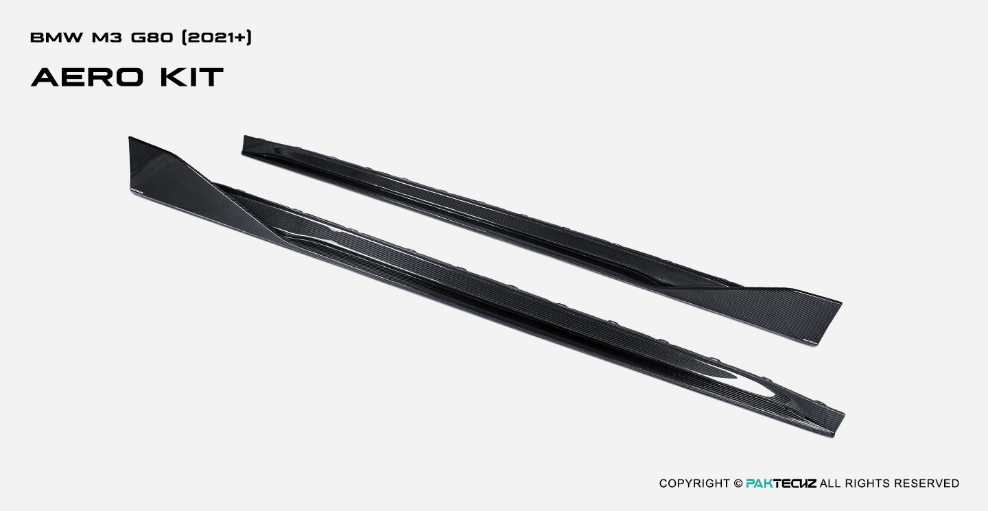 BMW M3 G80 Paktechz Carbon Fiber Side Skirts