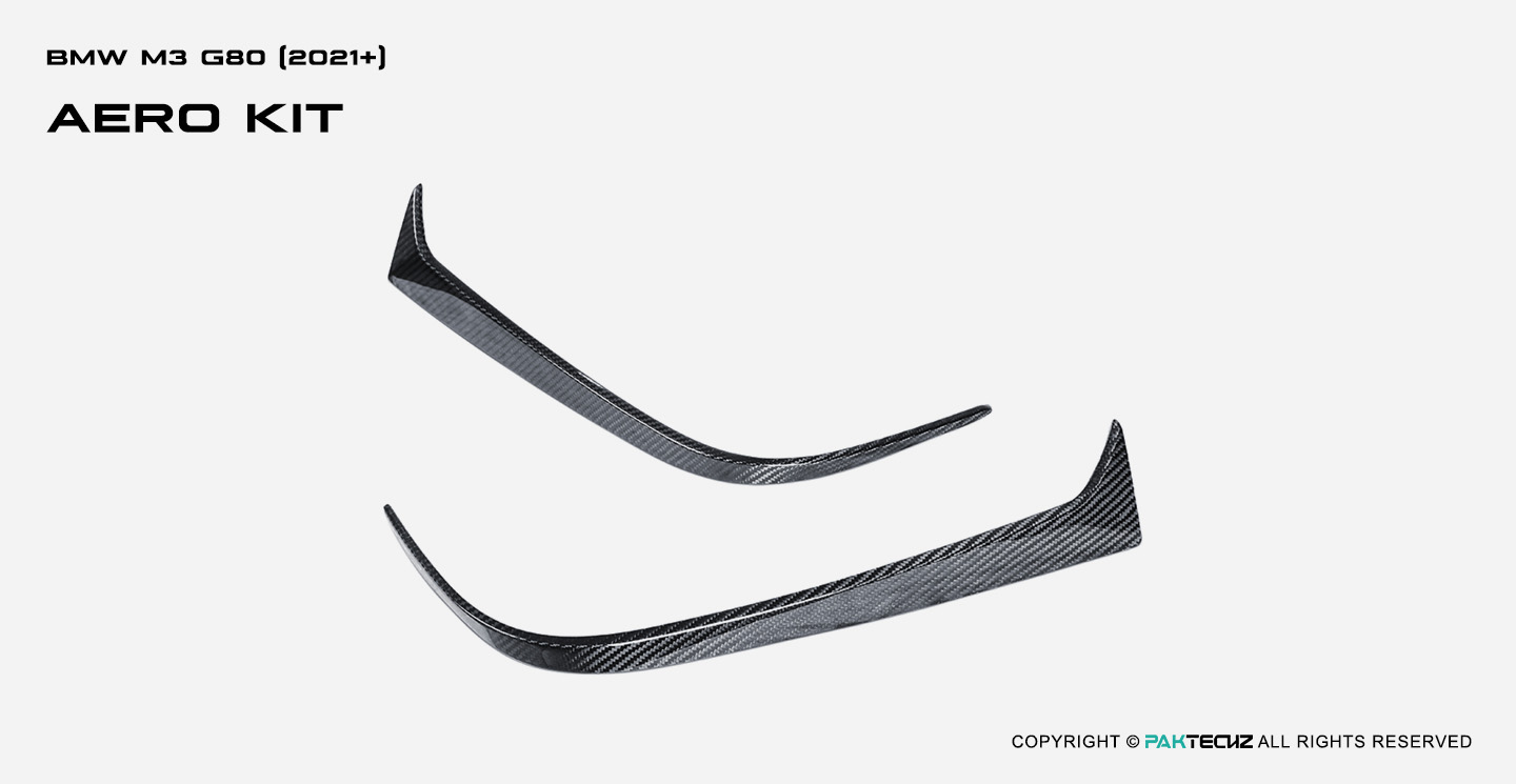 BMW M3 G80 Paktechz Carbon Fiber Rear Canards