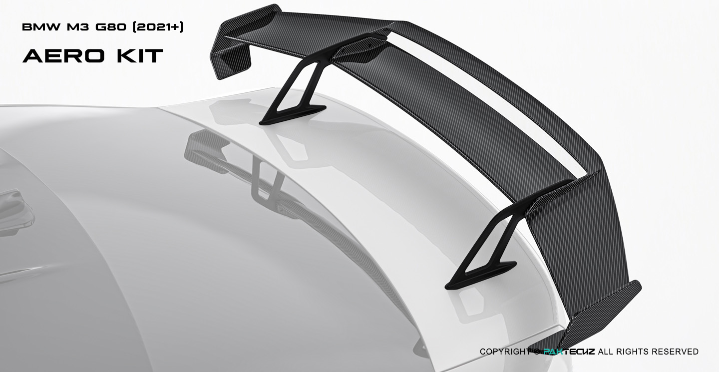 BMW M3 G80 Paktechz Carbon Fiber Rear Spoiler