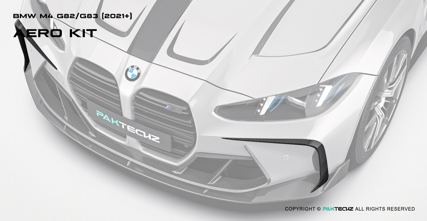 BMW M4 (G82 G83) Paktechz Carbon Fiber Front Canards