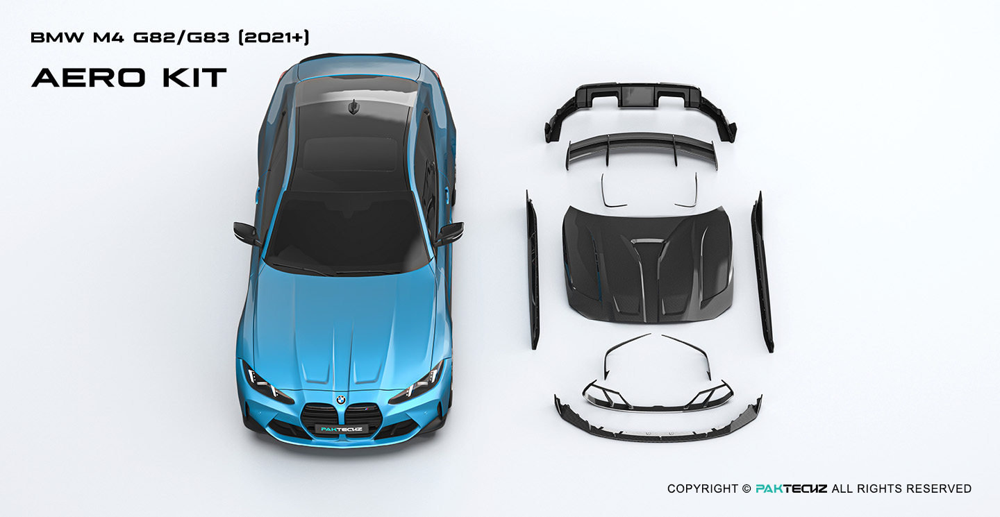BMW M4 (G82 G83) Paktechz Carbon Fiber Hood