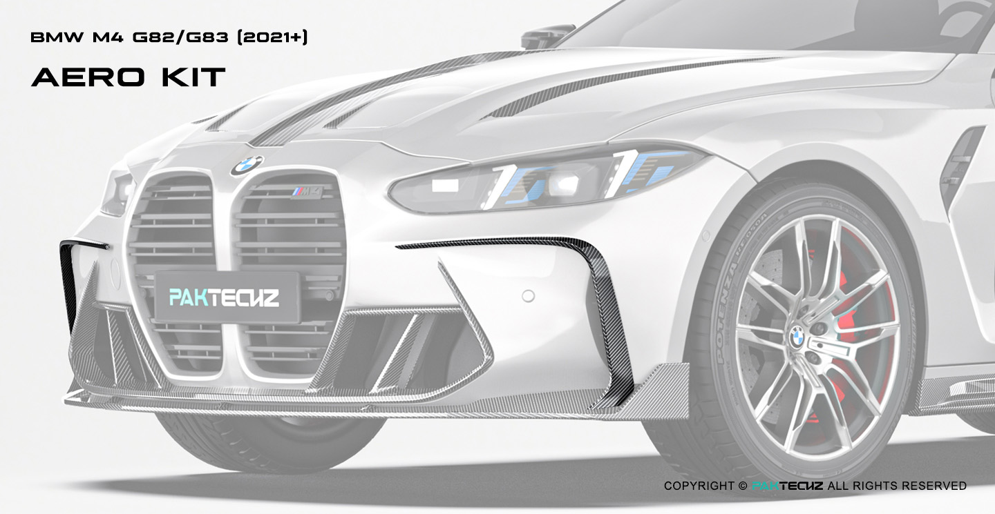 BMW M4 (G82 G83) Paktechz Carbon Fiber Front Canards