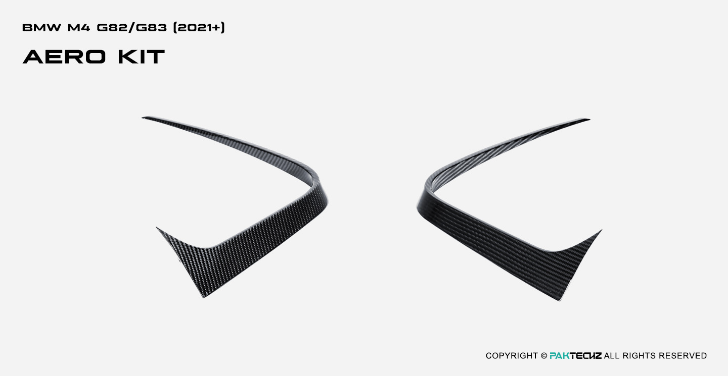 BMW M4 (G82 G83) Paktechz Carbon Fiber Front Canards