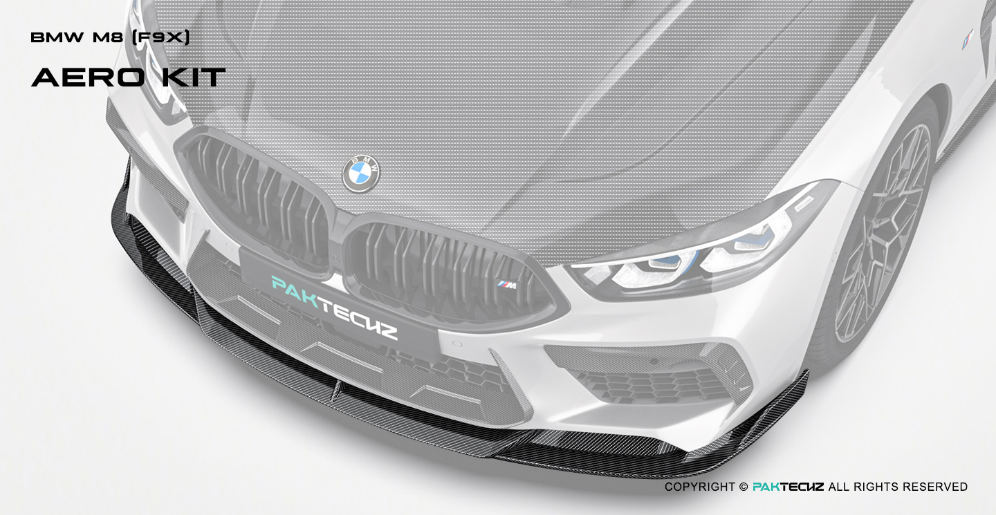 BMW M8 (F91 F92 F93) Paktechz Design Carbon Fiber Front Lip