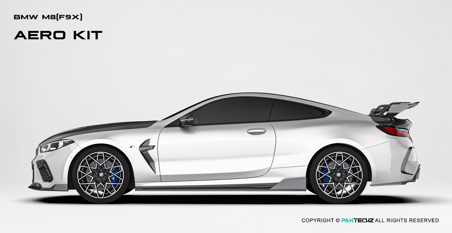 BMW M8 (F91 F92 F93) Paktechz Design Carbon Fiber Fender Trims