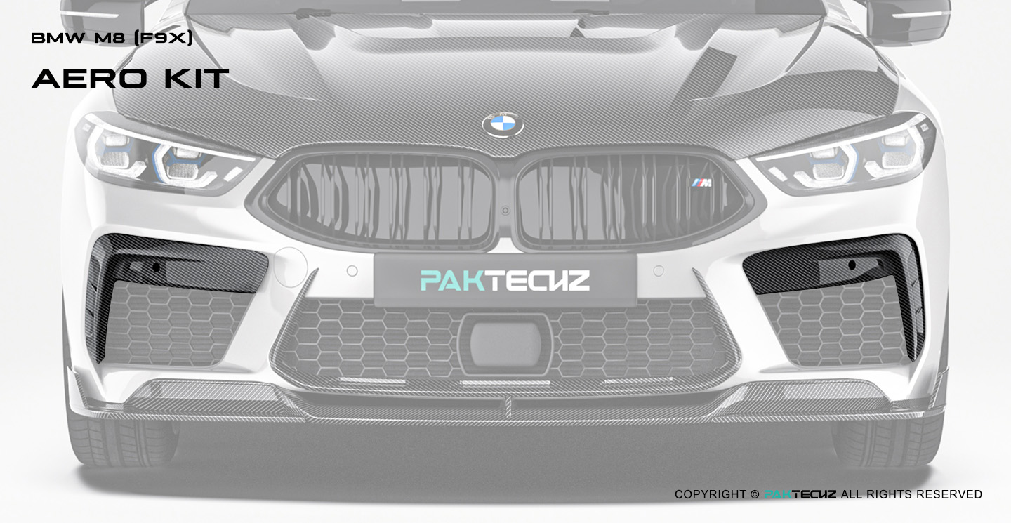 BMW M8 (F91 F92 F93) Paktechz Design Carbon Fiber Front Canards