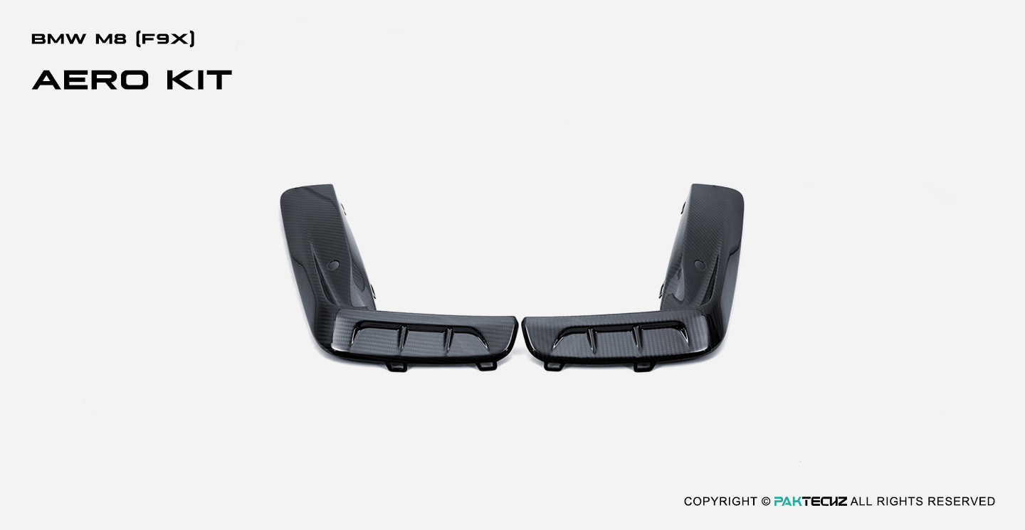 BMW M8 (F91 F92 F93) Paktechz Design Carbon Fiber Front Canards