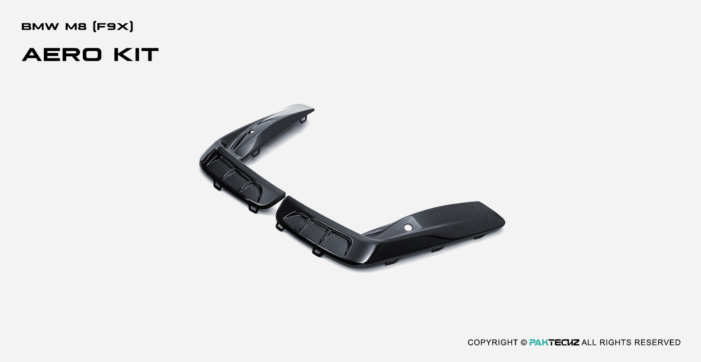 BMW M8 (F91 F92 F93) Paktechz Design Carbon Fiber Front Canards