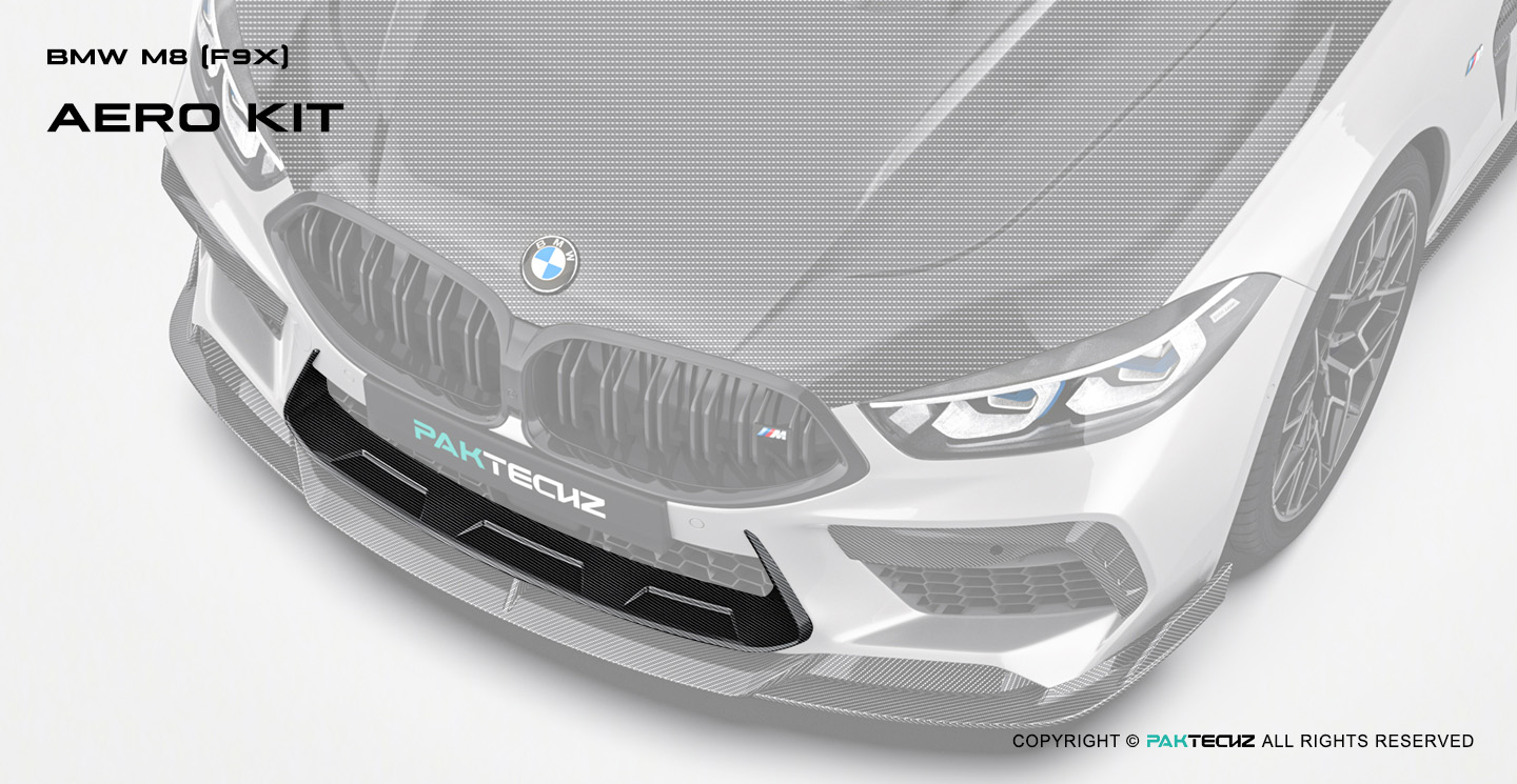 BMW M8 (F91 F92 F93) Paktechz Design Carbon Fiber Front Vent Trim