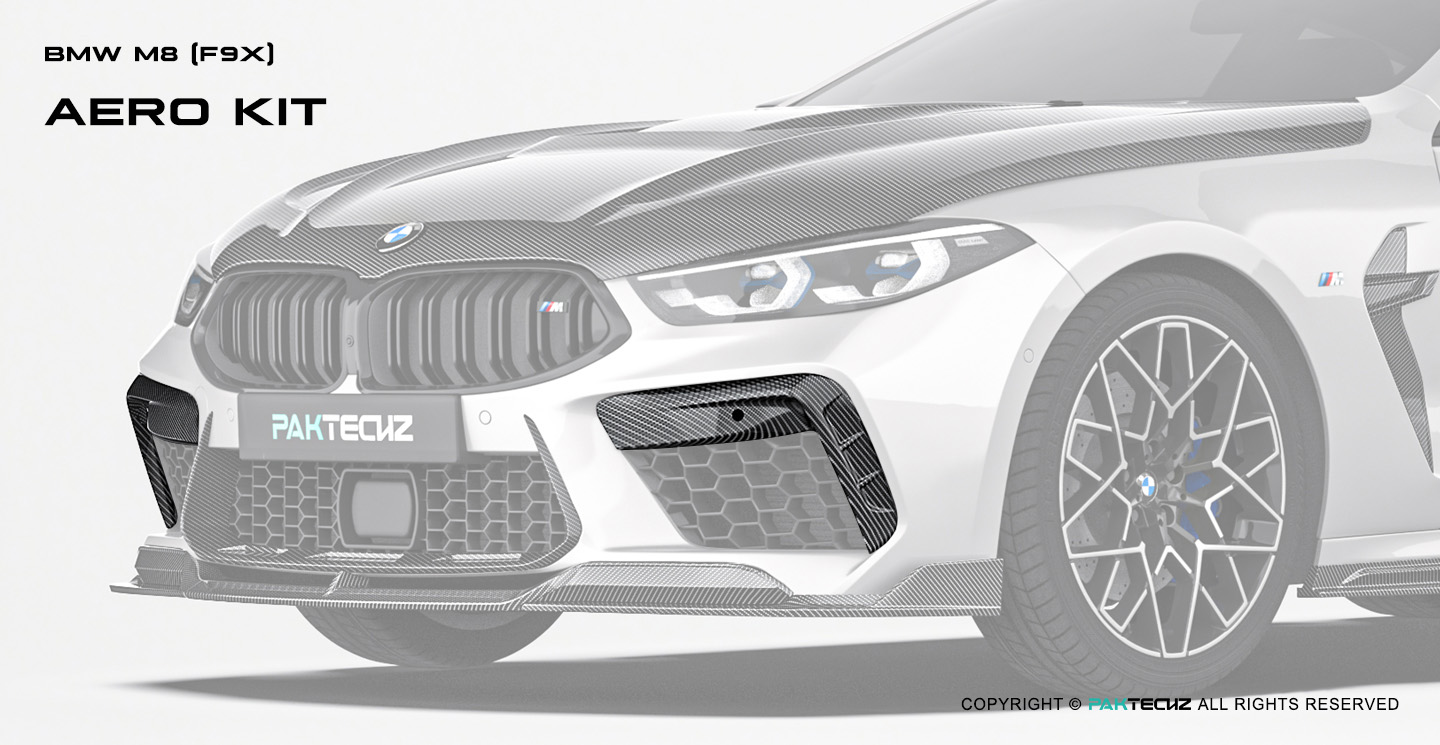 BMW M8 (F91 F92 F93) Paktechz Design Carbon Fiber Front Canards