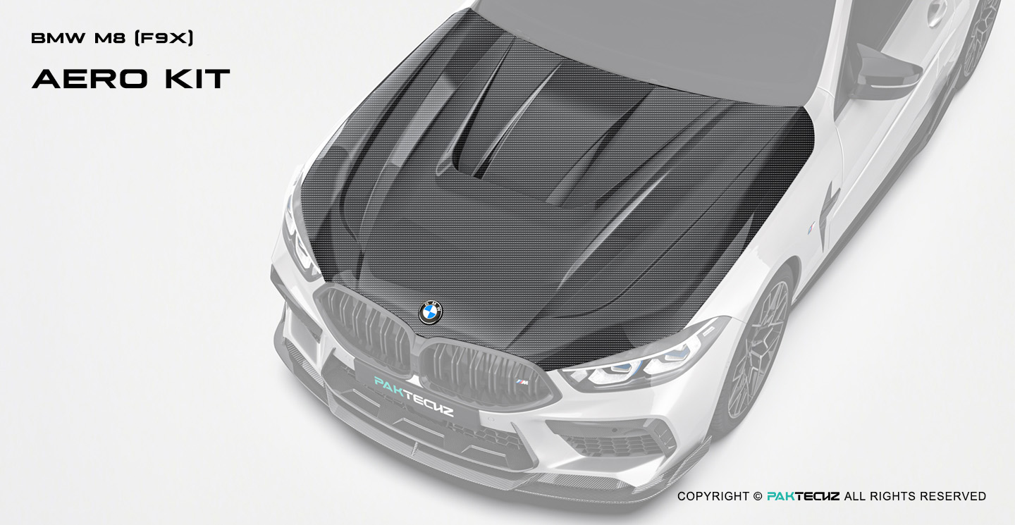 BMW M8 (F91 F92 F93) Paktechz Design Carbon Fiber Hood