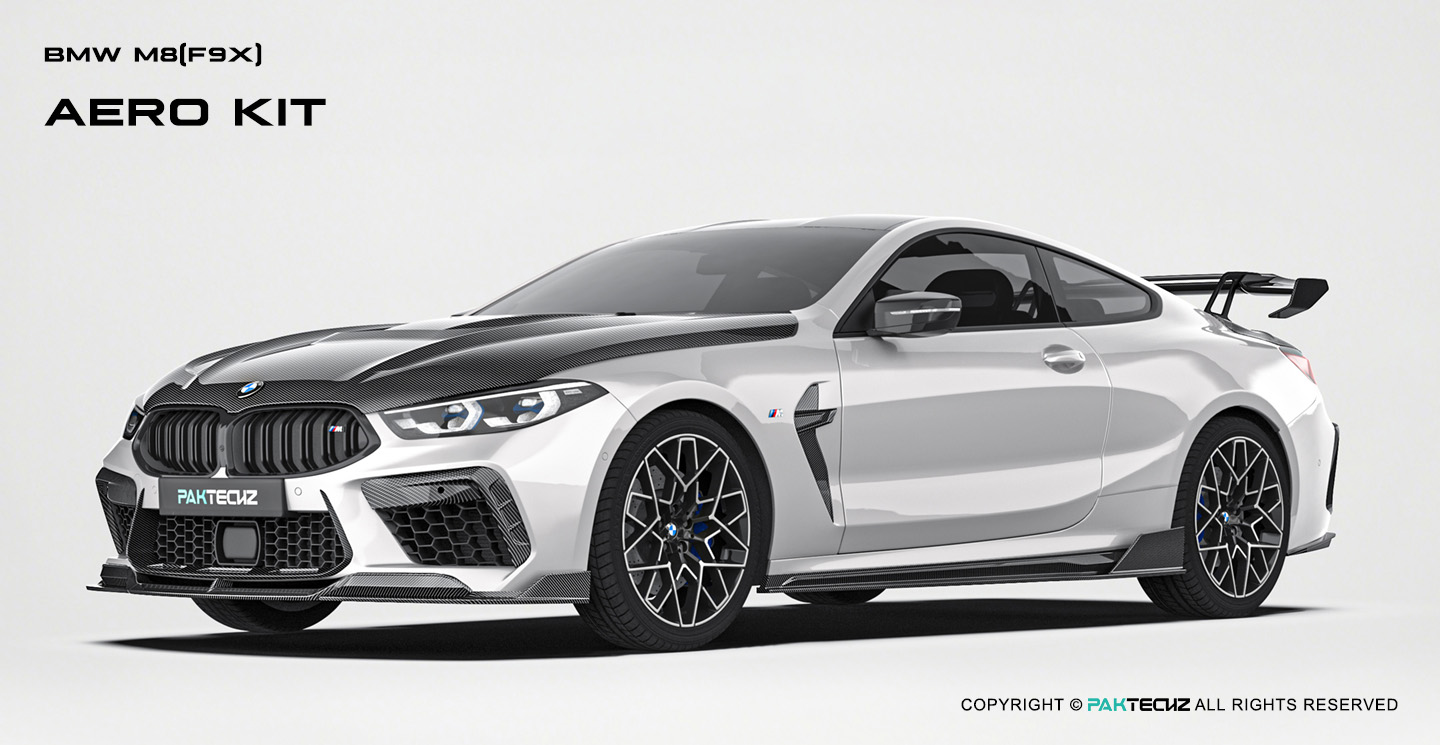 BMW M8 (F91 F92 ) Paktechz Design Carbon Fiber Side Skirts